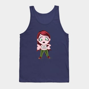 beautiful girls - cartoon character for young girls (choose your twin) Tank Top